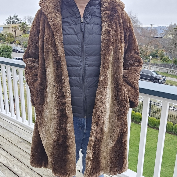 Vintage beaver fur coat M/L - Picture 5 of 11